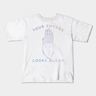 Your Future Looks Bleak Iridescent Holographic Palm Reader Spirituality Witchy Kids T-Shirt